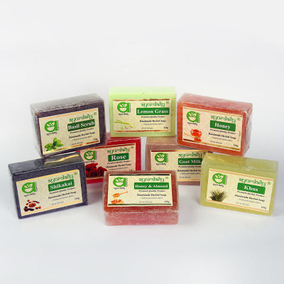 Ayurdaily Natural Handmade Soaps - 8 Flavours (8 x 125 g)(8 x 125 g)