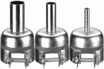 SYMFONIA 3 Pieces Nozzles Set for Quick 850A SMD Rework Station Hot Air Gun 0 W Simple(Round Tip)
