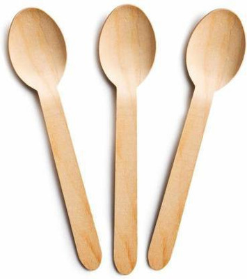 Saviraj Wooden Dessert Spoon Set(Pack of 300)