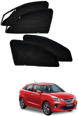 AuTO ADDiCT Side Window Sun Shade For Toyota Glanza(Black)