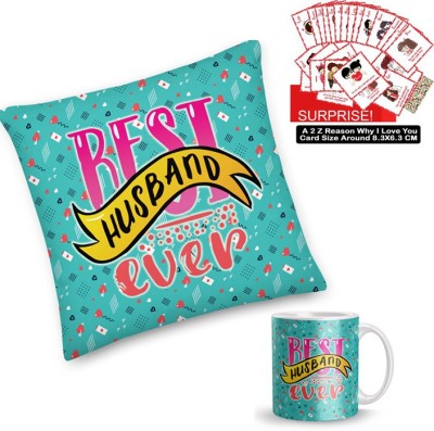 RADHKESHAVRANI Cushion, Mug, Greeting Card Gift Set