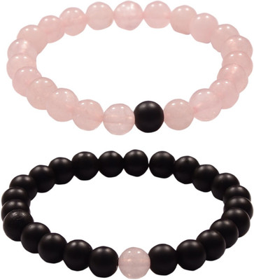 Takshila Gems Stone Agate, Quartz Bracelet Set(Pack of 2)