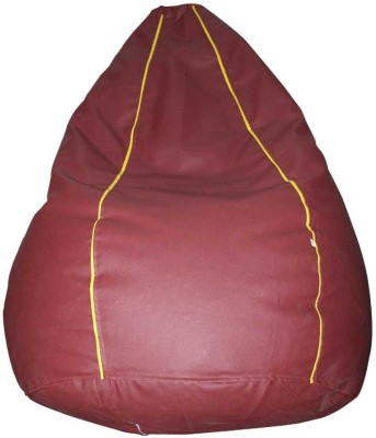 Autarky XL Tear Drop Bean Bag Cover  (Without Beans)(Maroon)