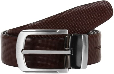 Amicraft Boys Party, Formal, Casual Brown, Black Genuine Leather Reversible Belt