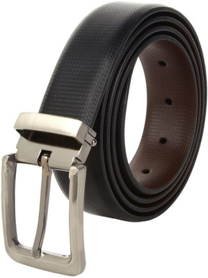 Amicraft Boys Formal Black Artificial Leather Reversible Belt