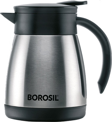 BOROSIL 500 ml Steel Flask(Pack of 1, Silver, Black)