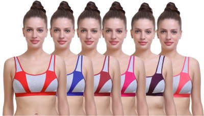 SKDREAMS SK Dreams Women Sports Non Padded Bra(Multicolor)