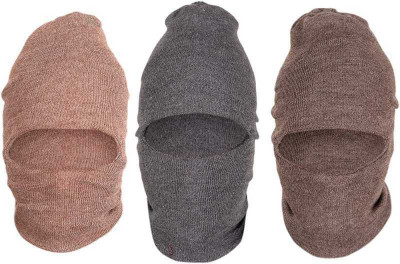 LUX JON Solid Monkey Cap Cap(Pack of 3)