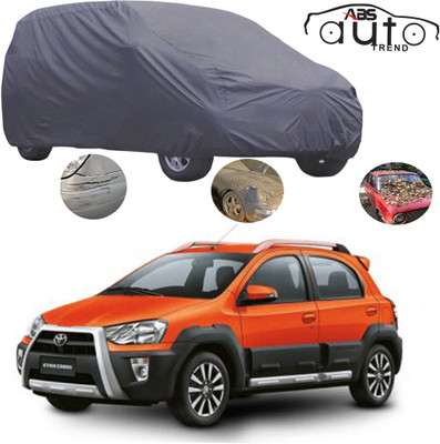 ABS AUTO TREND Car Cover For Toyota Etios Cross (Without Mirror Pockets)(Grey)