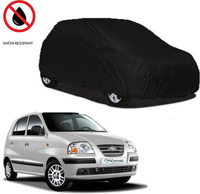 Motoren Car Cover For Hyundai Santro Xing (With Mirror Pockets)(Black, For 2020 Models)