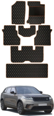 elegant Leatherite Standard Mat For  Land Rover Range Rover Velar(Black, Orange)