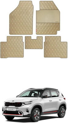 elegant Leatherite Standard Mat For  Kia Sonet(Beige)