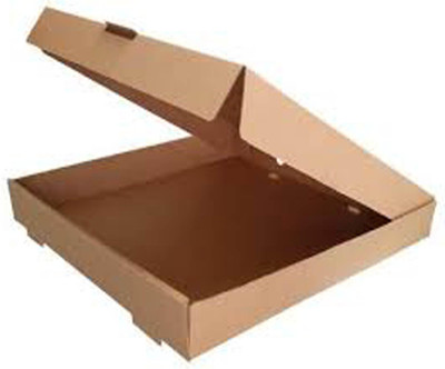 MM WILL CARE Pizza Box Cardboard Pizza packing Packaging Box(Pack of 25 Brown)