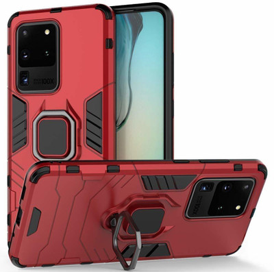 BOZTI Back Cover for Samsung Galaxy S20 Ultra(Red, Rugged Armor, Pack of: 1)