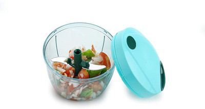Yonxy Quick Manual kitchen Vegetable & Fruit Chopper (1) Vegetable & Fruit Chopper (01 x Mini Thread Chopper)750ml Vegetable & Fruit Chopper(1 Unit)