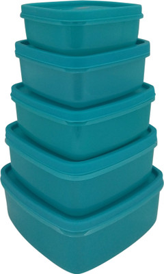 MASTER COOK Polypropylene Fridge Container  - 3160 ml(Pack of 5, Blue)