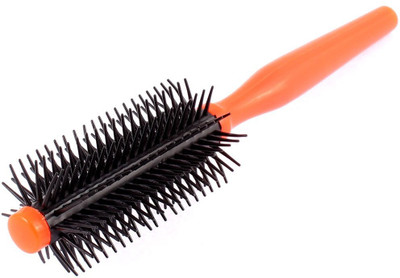 MYYNTI Plastic Round Curling Bristle Handle Wavy Hairstyle Scalp Brush Comb Rolling Brush DIY Hairdressing Tools for Home and Salon