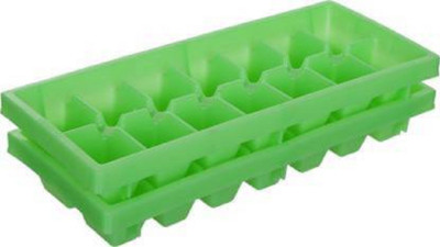 Sharry Green Plastic Ice Cube Tray(Pack of2)