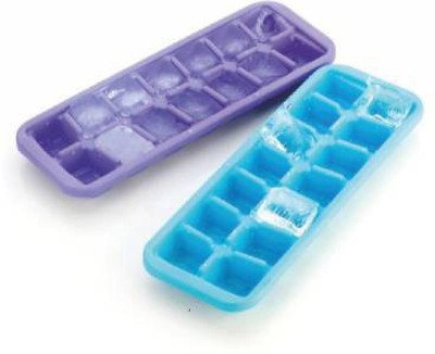 DCENTA Pink, Blue Plastic Ice Cube Tray(Pack of2)