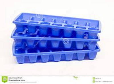Sharry Ice Tray Multi Colour-5051 Blue Plastic Ice Cube Tray(Pack of3)