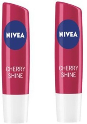 NIVEA CHERRY SHINE 4.8 GM Fruity(Pack of: 2, 4.8 g)