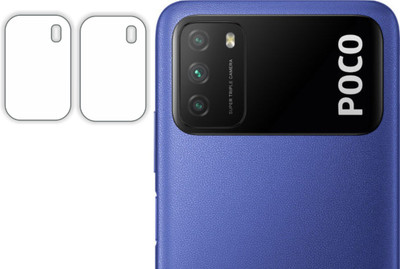 raxxy Back Camera Lens Glass Protector for Xiaomi Poco M3(Pack of: 2)