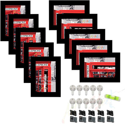 Art Street Wood Wall Photo Frame(White, 10 Photo(s), 5x7 Inchs)
