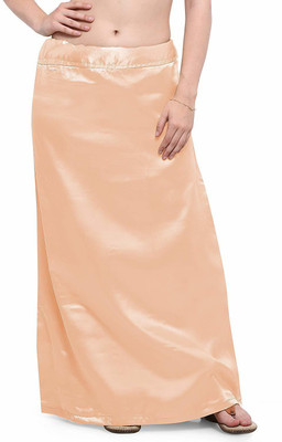 Palvit Fashion SATINPETTICOAT_Peach 1_26 Satin Blend Petticoat(Free)