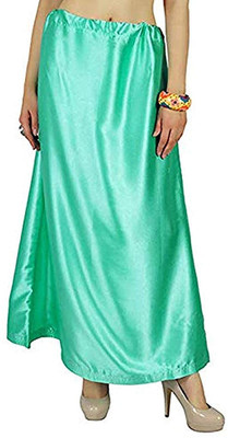 Palvit Fashion SATINPETTICOAT_Forest Green_10 Satin Blend Petticoat(Free)
