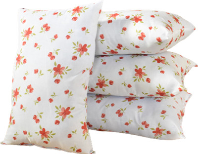 SANJU BROTHER LUXURY Microfibre Floral Sleeping Pillow Pack of 4(Multicolor)