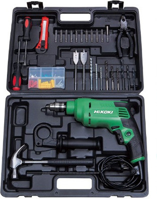 HIKOKI DV10VSTS9Z kit Drill Kit 10 MM, Impact Drill Power & Hand Tool Kit(28 Tools)