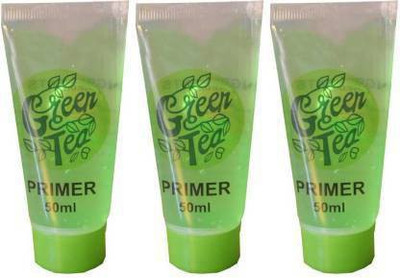 ShopCircuit Green Tea Waterproof Primer Make Up Base Pack of 3- 150ml Primer  - 150 ml(Green)