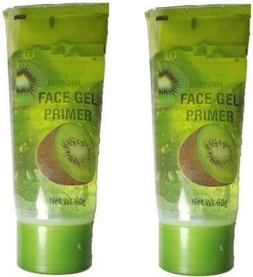 Glamezone Kiwi Waterproof Primer Make Up Base Pack of 2 Primer  - 120 g(Green)