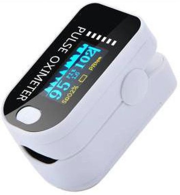 NISCOMED Professional series Finger Tip Pulse Oximeter SPO2 Blood Oxygen Saturation Monitor Rotatable OLED Digital Display Portable with Batteries and Lanyard Pulse Oximeter Pulse Oximeter(Off White)