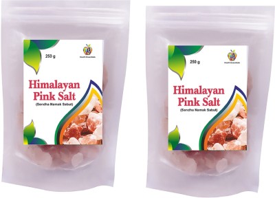 Jioo Organics Himalayan Pink Rock Salt Pack of 2 | 250 Gram Each Rock Salt(500 g, Pack of 2)