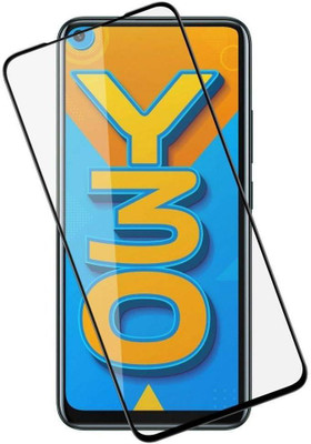 GDBUY Edge To Edge Tempered Glass for Vivo Y30(Pack of 1)