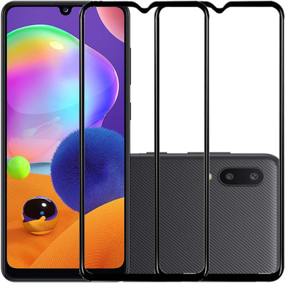 HOBBYTRONICS Edge To Edge Tempered Glass for Samsung Galaxy M02(Pack of 2)