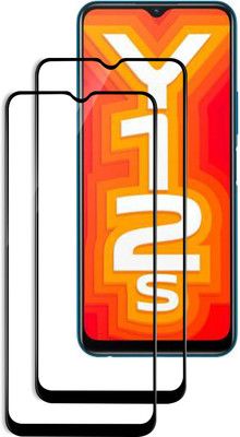 VAlight Edge To Edge Tempered Glass for Vivo Y12s(Pack of 2)