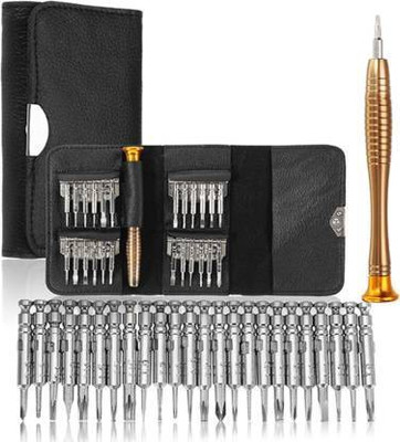 Hardbrixx 25 Pcs in-1 Portable Pocket Screw driver Mobile Repairing Tool Kit for Phone/Laptop/PC/Glasses/Computer Precision Screwdriver Set Precision Screwdriver Set(Pack of 25)