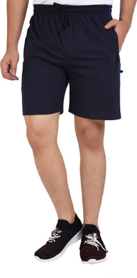 NEO GARMENTS Solid Men Dark Blue Regular Shorts