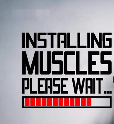 LYOMAN 59 cm installingwait-blkred Self Adhesive Sticker(Pack of 1)