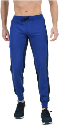 KAYU Solid Men Blue Track Pants