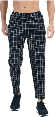 Indistar Printed Men Dark Blue Track Pants