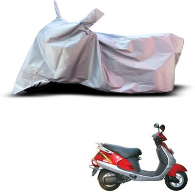 THE REAL ARV Waterproof Two Wheeler Cover for Kinetic(Nova, Silver)