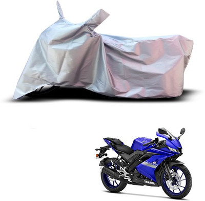 THE REAL ARV Waterproof Two Wheeler Cover for Yamaha(R15 V3, Silver)
