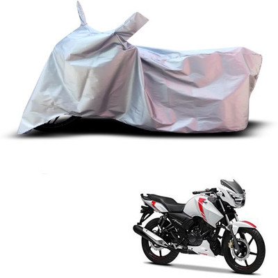 Gavya Waterproof Two Wheeler Cover for TVS(Apache RTR 160, Silver)