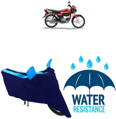 RONISH Waterproof Two Wheeler Cover for Hero(CD deluxe, Blue)