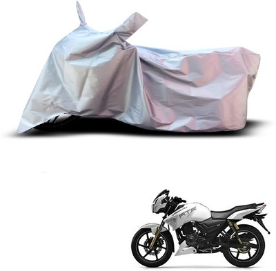 THE REAL ARV Waterproof Two Wheeler Cover for TVS(Apache RTR 180, Silver)