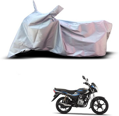 THE REAL ARV Waterproof Two Wheeler Cover for Bajaj(Platina, Silver)