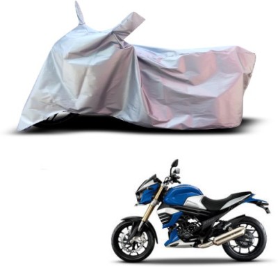 THE REAL ARV Waterproof Two Wheeler Cover for Mahindra(MOJO XT 300, Silver)